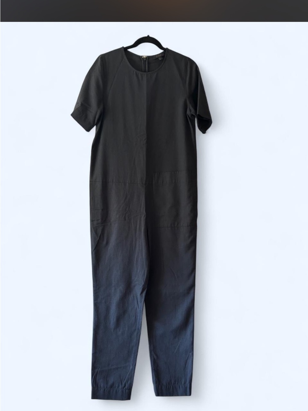 COS Black Short-Sleeve Jumpsuit
